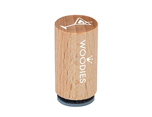 Woodies Mini Stempel Cocktailglas, Holz, 1,5 x 1,5 x 3 cm von Woodies
