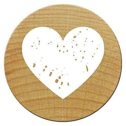Woodies Mini Stempel Herzen, Holz, 1,5 x 1,5 x 3 cm von Woodies