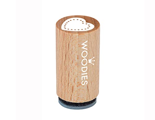 Woodies Mini Stempel Herzen, Holz, 1,5 x 1,5 x 3 cm Woodies Mini Stempel Herzen, Holz, 1,5 x 1,5 x 3 cm von Woodies