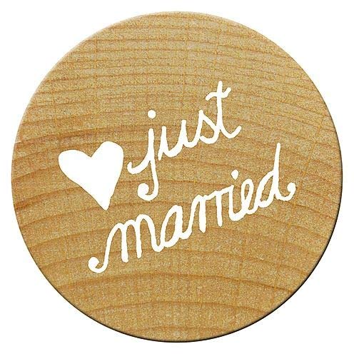 Woodies Mini Stempel Just Married, Holz, 1,5 x 1,5 x 3 cm Woodies Mini Stempel Just Married, Holz, 1,5 x 1,5 x 3 cm von Woodies