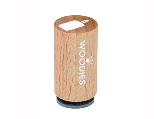 Woodies Mini Stempel Kerze, Holz, 1,5 x 1,5 x 3 cm von Woodies