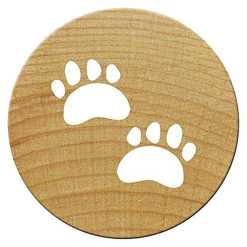 Woodies Mini Stempel Laschen, Holz, 1,5 x 1,5 x 3 cm von Woodies