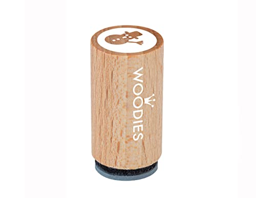 Woodies Mini Stempel Schneemann, Holz, 1,5 x 1,5 x 3 cm Woodies Mini Stempel Schneemann, Holz, 1,5 x 1,5 x 3 cm von Woodies