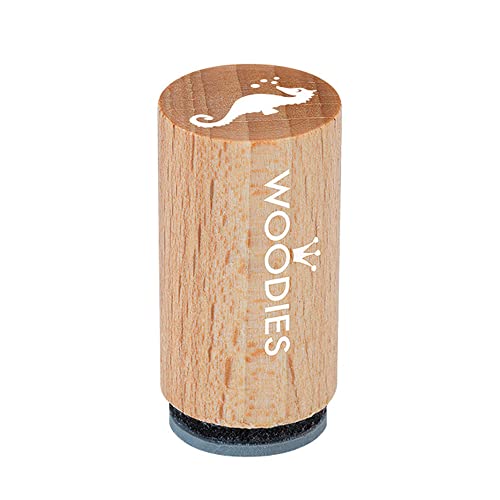 Woodies Mini Stempel Seepferdchen, Holz, 1,5 x 1,5 x 3 cm Woodies Mini Stempel Seepferdchen, Holz, 1,5 x 1,5 x 3 cm von Woodies
