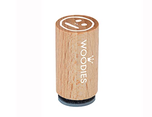 Woodies Mini Stempel Smiley mittel, Holz, 1,5 x 1,5 x 3 cm Woodies Mini Stempel Smiley mittel, Holz, 1,5 x 1,5 x 3 cm von Woodies