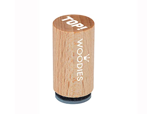 Woodies Mini Stempel Top, Holz, 1,5 x 1,5 x 3 cm von Woodies