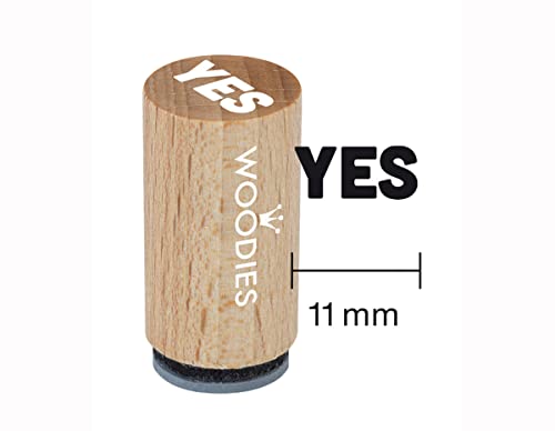 Woodies Mini Stempel Yes, Holz, 1,5 x 1,5 x 3 cm Woodies Mini Stempel Yes, Holz, 1,5 x 1,5 x 3 cm von Woodies
