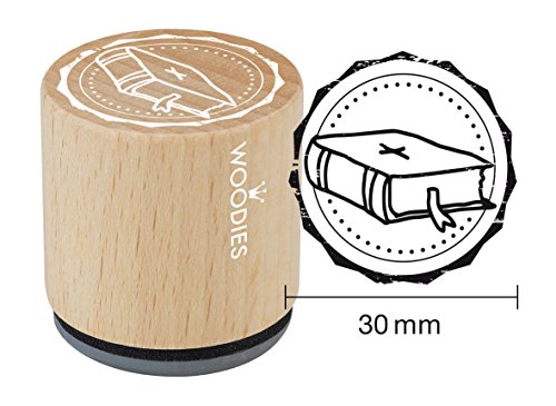 Woodies Stempel Bibel, Holz, 3,4 x 3,4 x 3,5 cm Woodies Stempel Bibel, Holz, 3,4 x 3,4 x 3,5 cm von Woodies