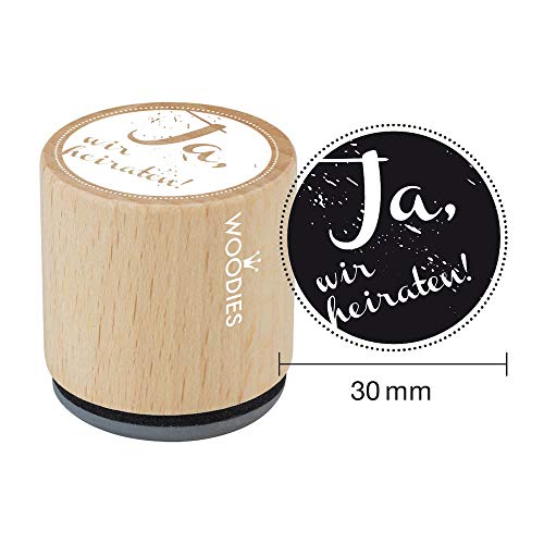 Woodies Stempel Ja, 108.068, Holz, 3,4 x 3,4 x 3,5 cm Woodies Stempel Ja, 108.068, Holz, 3,4 x 3,4 x 3,5 cm von Woodies