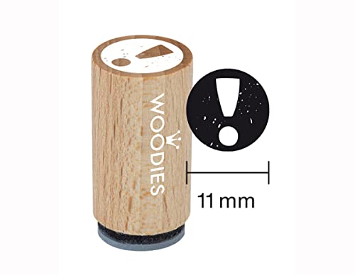 Woodies WM0102 Mini-Stempel, Holz, 1,5 x 1,5 x 3 cm von Woodies