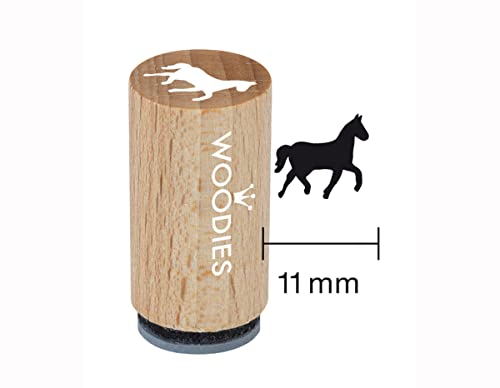 Woodies WM0206 Mini-Stempel, Pferd, Holz, 1,5 x 1,5 x 3 cm Woodies WM0206 Mini-Stempel, Pferd, Holz, 1,5 x 1,5 x 3 cm von Woodies