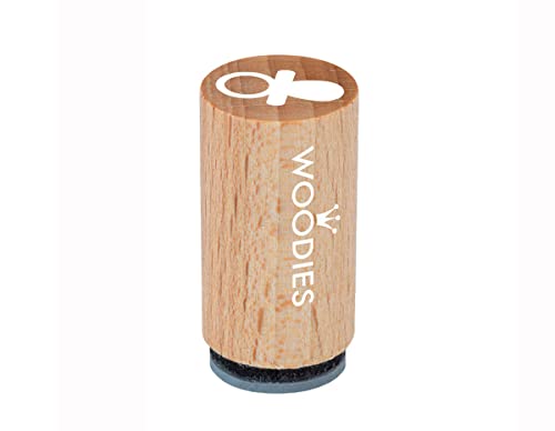 Woodies WM0604 Mini-Stempel, Holz, 1,5 x 1,5 x 3 cm von Woodies