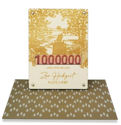Woodland Mail Geschenkverpackung Geldgeschenk - Eure Erste Million Geschenk Idee Hochzeit Geburtstag (Hochzeit) von Woodland Mail