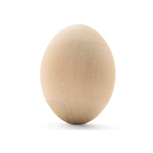 24 hochwertige Holz-Ostereier zum Bemalen, glatte Holzeier zum Basteln, Holzei zum Basteln und Osterdekoration, 6,4 cm Woodpeckers 24 hochwertige Holz-Ostereier zum Bemalen, glatte Holzeier zum Basteln, Holzei zum Basteln und Osterdekoration, 6,4 cm Woodpeckers von Woodpeckers