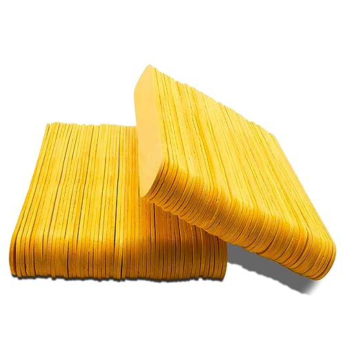 Gelbe Jumbo-Bastelstäbchen, 15,2 cm, 100 Stück, Eis am Stiel, zum Basteln, Wachsstäbchen und Thanksgiving-Zungenspatel, von Woodpeckers Gelbe Jumbo-Bastelstäbchen, 15,2 cm, 100 Stück, Eis am Stiel, zum Basteln, Wachsstäbchen und Thanksgiving-Zungenspatel, von Woodpeckers von Woodpeckers