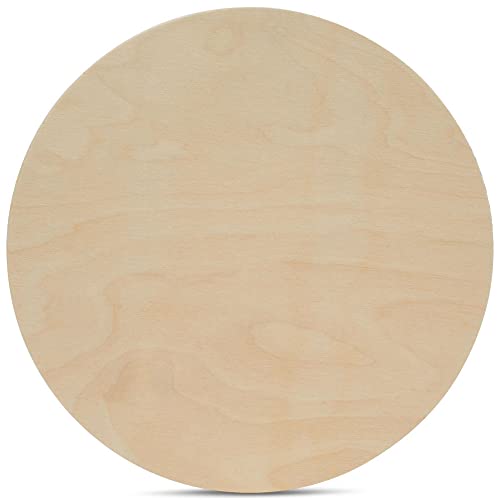 Holzkreise, 76,2 cm, 1,27 cm dick, Birken-Sperrholzscheiben, 3 Stück, unlackierte Holzkreise zum Basteln, runde Holzkreise Woodpeckers Holzkreise, 76,2 cm, 1,27 cm dick, Birken-Sperrholzscheiben, 3 Stück, unlackierte Holzkreise zum Basteln, runde Holzkreise Woodpeckers von Woodpeckers