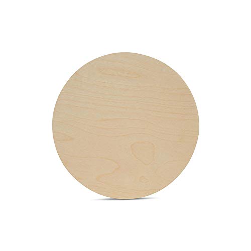 Holzkreisscheibe, 10,2 cm Durchmesser, 0,6 cm dick, Birkensperrholz, 10 Stück, unlackierte runde Holzkreise zum Basteln Woodpeckers von Woodpeckers