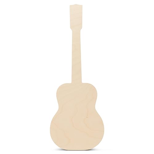 Unlackierter Gitarrenausschnitt, 45,7 cm, 1 Stück, unlackiertes Holzhandwerk, große Holzformen für Basteln/Heimdekoration, von Woodpeckers Unlackierter Gitarrenausschnitt, 45,7 cm, 1 Stück, unlackiertes Holzhandwerk, große Holzformen für Basteln/Heimdekoration, von Woodpeckers von Woodpeckers