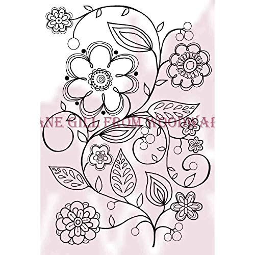 Woodware Clear Stamps 3,5 x 14 Floral Vine von Woodware Craft Collection Ltd