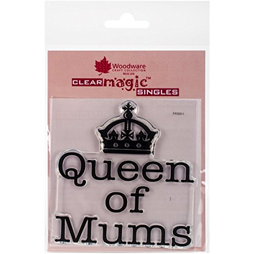 Woodware Clear Stamps 3,5 x 3,5 Queen of Mums von Woodware Craft Collection Ltd