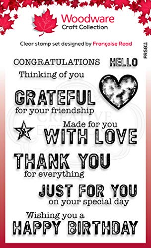 Woodware FRS811 Francoise Collection – Clear Magic Stempel-Set – Made for You, durchsichtig, A6 Woodware FRS811 Francoise Collection – Clear Magic Stempel-Set – Made for You, durchsichtig, A6 von Woodware