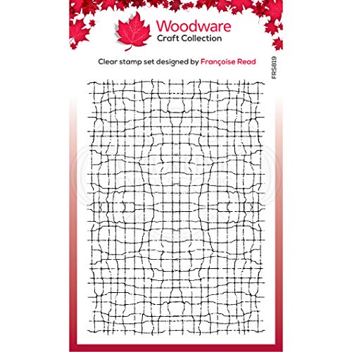 Woodware FRS819 Klare Singles Fine Mesh-transparenter Photopolymer-Stempel, haftet an Acrylblöcken, dekoratives Zubehör für Karten, Journal, DIY-Basteln/Kunst, Durchsichtig, 4 x 6 inches von Woodware