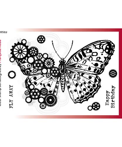 Woodware FRS831 Klare Singles Butterfly-transparenter Photopolymer-Stempel, haftet an Acrylblöcken, dekoratives Zubehör für Karten, Journal, DIY-Basteln/Kunst, Acryl, Durchsichtig, 10 x 15 cm Approx Woodware FRS831 Klare Singles Butterfly-transparenter Photopolymer-Stempel, haftet an Acrylblöcken, dekoratives Zubehör für Karten, Journal, DIY-Basteln/Kunst, Acryl, Durchsichtig, 10 x 15 cm Approx von Woodware