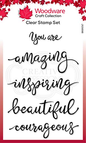 Woodware JGS698 Stamp Jane Gill – Clear Magic Stempel-Set – The Right Words, durchsichtig, 4 x 6 inches Woodware JGS698 Stamp Jane Gill – Clear Magic Stempel-Set – The Right Words, durchsichtig, 4 x 6 inches von Woodware
