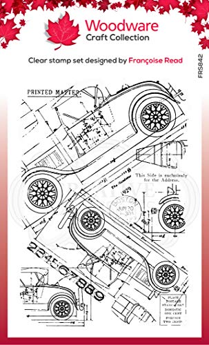 Woodware Klare Stempel Singles Blueprint Background - transparenter Photopolymer-Stempel, haftet an Acrylblöcken, dekoratives Zubehör für Karten, Journal, DIY-Basteln/Kunst Woodware Klare Stempel Singles Blueprint Background - transparenter Photopolymer-Stempel, haftet an Acrylblöcken, dekoratives Zubehör für Karten, Journal, DIY-Basteln/Kunst von Woodware