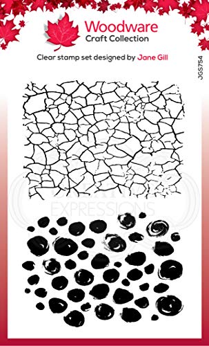 Woodware Klare Stempel Singles Crackles & Dots - transparenter Photopolymer-Stempel, haftet an Acrylblöcken, dekoratives Zubehör für Karten, Journal, DIY-Basteln/Kunst Woodware Klare Stempel Singles Crackles & Dots - transparenter Photopolymer-Stempel, haftet an Acrylblöcken, dekoratives Zubehör für Karten, Journal, DIY-Basteln/Kunst von Woodware
