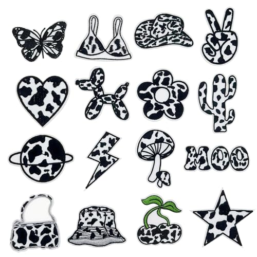 Woohome 16 Stück Leopardenmuster Serie Flicken Patches, Patches zum Aufbügeln für Kleidung, Kleid, DIY Accessoires Woohome 16 Stück Leopardenmuster Serie Flicken Patches, Patches zum Aufbügeln für Kleidung, Kleid, DIY Accessoires von Woohome