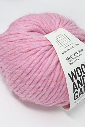 Garn „Wool and the Gang - Crazy Sexy Wool“, Rosa (Pink Lemonade) von Wool and the Gang