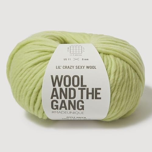 Wool and the Gang, Lil' Crazy Sexy Wolle, Apfelgrün, 100 g, grob Wool and the Gang, Lil' Crazy Sexy Wolle, Apfelgrün, 100 g, grob von Wool and the Gang