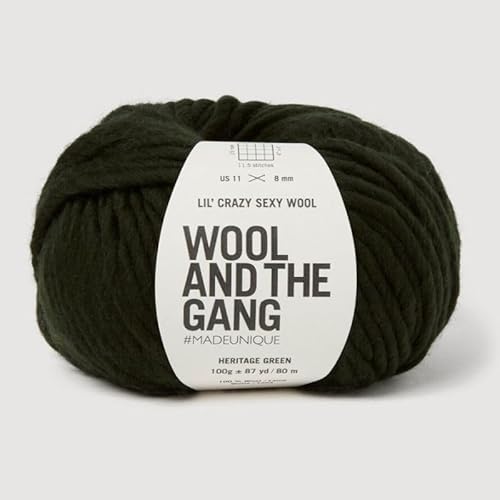 Wool and the Gang, Lil' Crazy Sexy Wolle, Heritage Green, 100 g, Chunky Wool and the Gang, Lil' Crazy Sexy Wolle, Heritage Green, 100 g, Chunky von Wool and the Gang