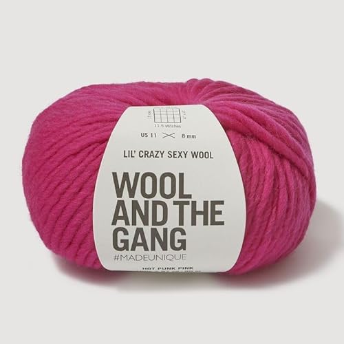 Wool and the Gang, Lil' Crazy Sexy Wolle, Hot Punk Pink, 100 g, Chunky Wool and the Gang, Lil' Crazy Sexy Wolle, Hot Punk Pink, 100 g, Chunky von Wool and the Gang