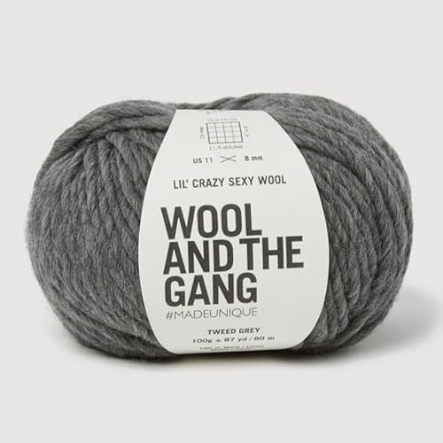 Wool and the Gang, Lil' Crazy Sexy Wolle, Tweed, Grau, 100 g Wool and the Gang, Lil' Crazy Sexy Wolle, Tweed, Grau, 100 g von Wool and the Gang