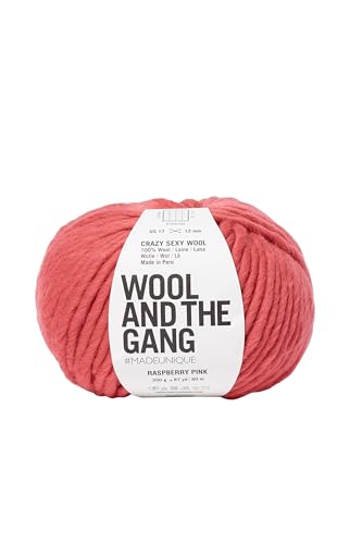 Wool and the Gang Crazy Sexy Wolle, Himbeerrosa (243), 100 g von Wool and the Gang