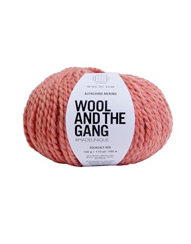 Wool & The Gang Garn, Alpachino Merino, Rocksalt Red (257), 100g von Wool and the Gang