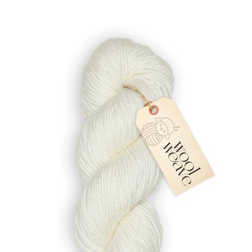 Woolweave Merino-Seidegarn, handgefärbt, Luxus-Mischung aus 75 % Merinowolle und 25 % Seide, DK-Gewicht, 100 g Knäuel, 200 Meter, weiches, schimmerndes und elegantes Garn zum Stricken und Häkeln Woolweave Merino-Seidegarn, handgefärbt, Luxus-Mischung aus 75 % Merinowolle und 25 % Seide, DK-Gewicht, 100 g Knäuel, 200 Meter, weiches, schimmerndes und elegantes Garn zum Stricken und Häkeln von WoolWeave