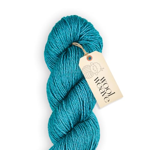Woolweave Merino-Seidegarn, handgefärbt, Luxus-Mischung aus 75 % Merinowolle und 25 % Seide, DK-Gewicht, 100 g Knäuel, 200 Meter, weiches, schimmerndes und elegantes Garn zum Stricken und Häkeln Woolweave Merino-Seidegarn, handgefärbt, Luxus-Mischung aus 75 % Merinowolle und 25 % Seide, DK-Gewicht, 100 g Knäuel, 200 Meter, weiches, schimmerndes und elegantes Garn zum Stricken und Häkeln von WoolWeave
