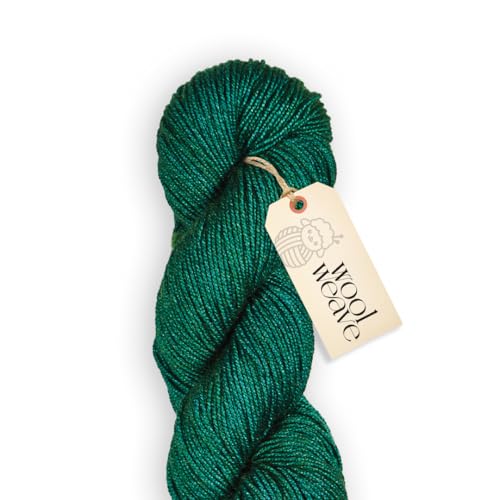 Woolweave Merino-Seidegarn, handgefärbt, Luxus-Mischung aus 75 % Merinowolle und 25 % Seide, DK-Gewicht, 100 g Knäuel, 200 Meter, weiches, schimmerndes und elegantes Garn zum Stricken und Häkeln Woolweave Merino-Seidegarn, handgefärbt, Luxus-Mischung aus 75 % Merinowolle und 25 % Seide, DK-Gewicht, 100 g Knäuel, 200 Meter, weiches, schimmerndes und elegantes Garn zum Stricken und Häkeln von WoolWeave