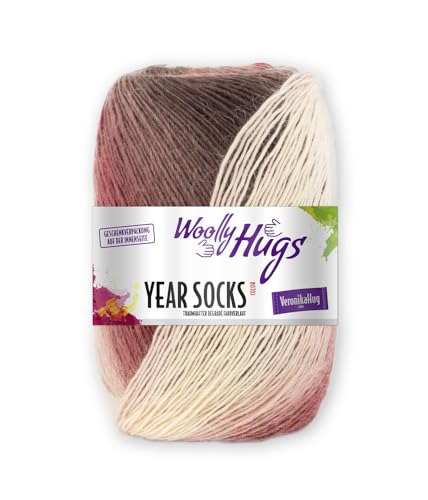 Woolly Hugs Year Socks Fb. 02 FEB, 100g Sockenwolle mit dezentem Degradé Farbverlauf Woolly Hugs Year Socks Fb. 02 FEB, 100g Sockenwolle mit dezentem Degradé Farbverlauf von Woolly Hugs