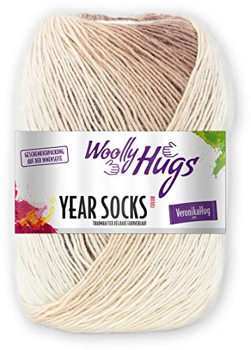 Woolly Hugs Year Socks Fb. 11 NOV, 100g Sockenwolle mit dezentem Degradé Farbverlauf, 278780 von Woolly Hugs