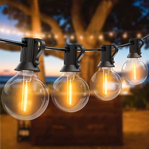 Woolmug Lichterkette Außen Glühbirnen, 10.5M Outdoor Lichterkette G40 15+1 LED Birnen Wasserdicht Led Lichterkette Garten Retro Lichterkette Decor für Innen Aussen Weihnachten Hochzeit Party Warmweiß von Woolmug