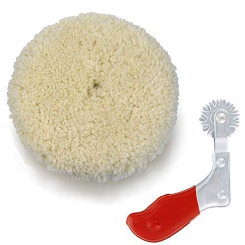 Woolous Wolle Polierpads 180mm Polierset mit Reinigungsspornwerkzeug, 7 Zoll Politur Set, Einseitige Auto-Pufferhauben zum Polieren, Wachsen, Versiegeln von Glasur Woolous Wolle Polierpads 180mm Polierset mit Reinigungsspornwerkzeug, 7 Zoll Politur Set, Einseitige Auto-Pufferhauben zum Polieren, Wachsen, Versiegeln von Glasur von Woolous