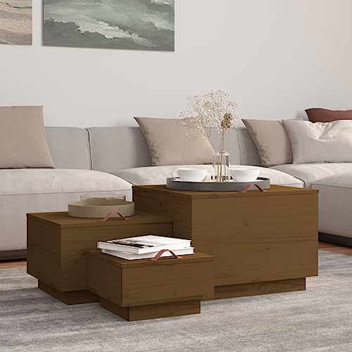Woonisher Aufbewahrungsboxen mit Deckeln 3 Stk. Braun Massivholz Kiefer kommoden & sideboards allzweckschrank Woonisher Aufbewahrungsboxen mit Deckeln 3 Stk. Braun Massivholz Kiefer kommoden & sideboards allzweckschrank von Woonisher