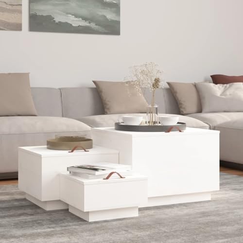 Woonisher Aufbewahrungsboxen mit Deckeln 3 Stk. Weiß Massivholz Kiefer kommoden & sideboards allzweckschrank Woonisher Aufbewahrungsboxen mit Deckeln 3 Stk. Weiß Massivholz Kiefer kommoden & sideboards allzweckschrank von Woonisher