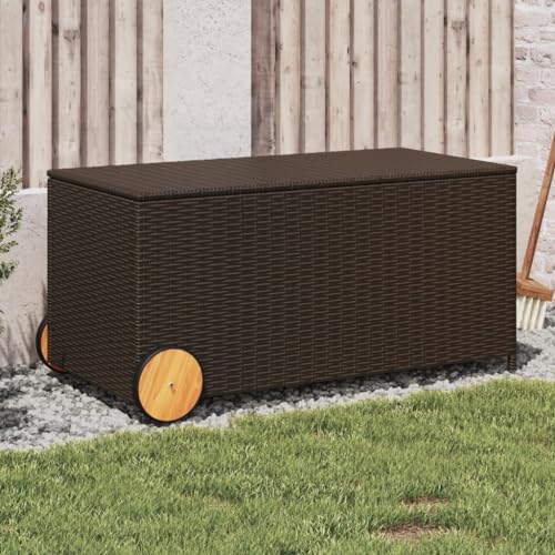 Woonisher Gartentruhe Beige 469L Poly Rattan aufbewahrungsbox garten Woonisher Gartentruhe Beige 469L Poly Rattan aufbewahrungsbox garten von Woonisher