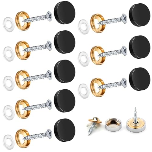 Wopanxye Spiegelschrauben, 21 mm, dekorative Kappen, Chrom-Abdecknägel, gebürsteter Edelstahl, für Möbelbeschläge, Glasschilder, Badplatten, Kleiderschränke, Tische, Spiegelbefestigungen an der Wand Wopanxye Spiegelschrauben, 21 mm, dekorative Kappen, Chrom-Abdecknägel, gebürsteter Edelstahl, für Möbelbeschläge, Glasschilder, Badplatten, Kleiderschränke, Tische, Spiegelbefestigungen an der Wand von Wopanxye