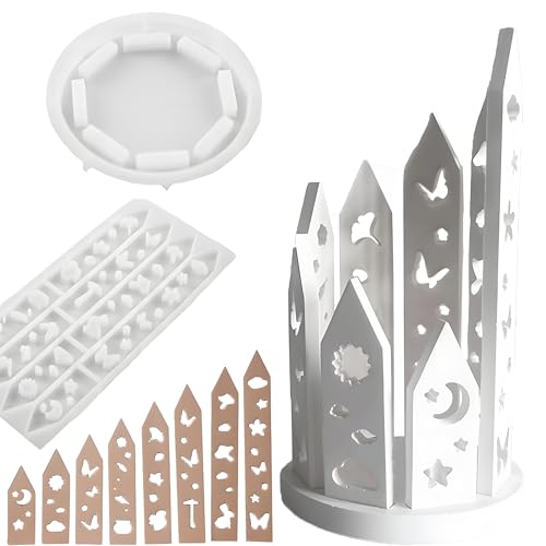 Silikonformen Gießformen Kerzenhalter haus Silikonform 2 Stück DIY Tiere Schmetterling häuser Silikon Gipsformen Epoxidharz Zum Gießen Giessformen Teelicht Gips Formen Beton Gießen Bastelset Basteln von Woplagyreat